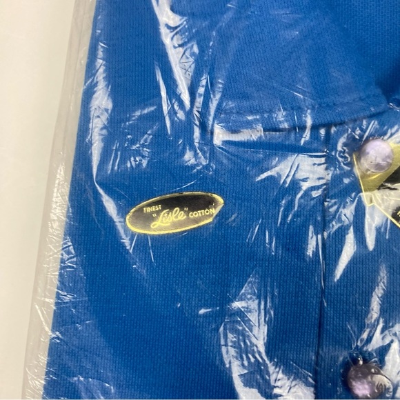 Vintage Florida Permastay Lisle Cotton Shirt Men’s Medium 15-15.5 Blue - Picture 6 of 7